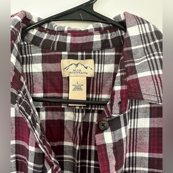 NEW maroon and black flannel - Picture 4 of 4